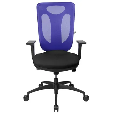 Produktbild von Topstar Bürostuhl Net Pro 100, NN100 T208 Stoff blau, Gestell schwarz