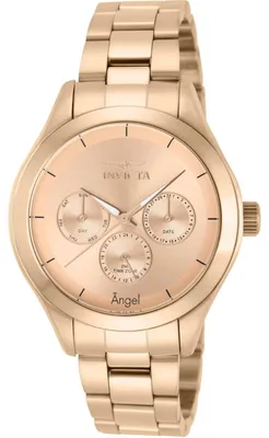 Immagine prodotto di Invicta Angel 12467 Orologio da donna - Movimento al quarzo - Acciaio inossidabile con quadrante oro rosa - 40 mm