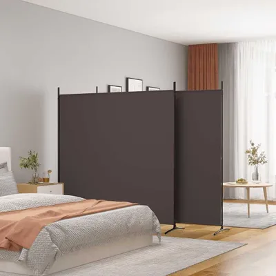 Productafbeelding van Solidchoice - 3-panelen Ruimteverdeler van Stof 525 x 180 cm