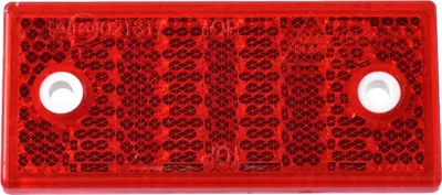 Produktbild von Reflektor Rot Mit Vorgefertigten Montageöffnungen 76X34 Mm