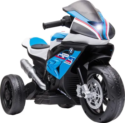 Productafbeelding van Elektrische kinderfiets, kinder motorfiets, 6V elektrisch voertuig, elektrische driewieler, kinderfiets. Met 3 muziekmodi. Elektrische motorfiets met een snelheid van 2,5 km/u. Geschikt voor kinderen vanaf 18 maanden