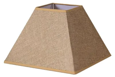 Jute-Lampenkap E27, braun, 40x18x28 cm