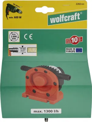 Image de Wolfcraft 2202000 Bohrmaschinenpumpe Pumpe 1 St.