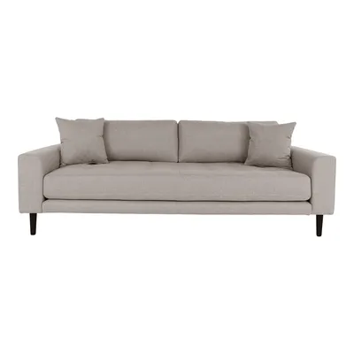 Produktbild von 3-Sitzer >Lido< in Grau, Stoff - 210x76x93cm (BxHxT)