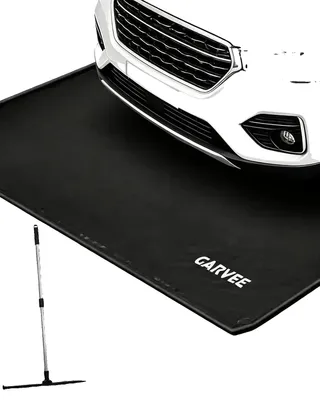 Image de Tapis de sol pour garage, en PVC, dimensions 79" x 16", hauteur des bords 3 cm, résistant, antidérapant