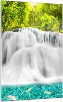 Produktbild von Bilder auf glas - Einteilig - Park natur landschaft - 70x100cm - Glasbilder - Wandbilder - Bilder - zum Aufhängen bereit - Wanddekoration aus Glas - Glas Bilder - Wandbild auf Glas - GPA70x100-2511