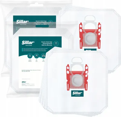 Produktbild von Sillar Staubsaugerbeutel 8x kompatibel Bosch BBZ16FGALL Typ G ALL – Serie 2 4 6 8 BGL GL-20 GL-30