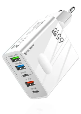 Zdjęcie produktu dla Techsuit Charger PentaXPower (CHC1) ładowarka USB, USB-C 25W, 65W, - biała