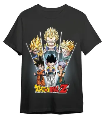 Image de T-shirt Dragon Ball, modèle Gotrunks, couleur noire, taille L