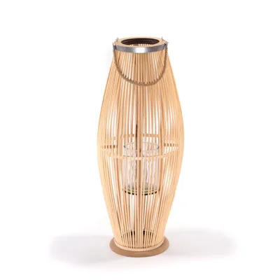 Obrázek produktu pro Dekorativní lucerna "ZYA" | Bambus | Přírodní lucerna | Velikost: 80 cm
