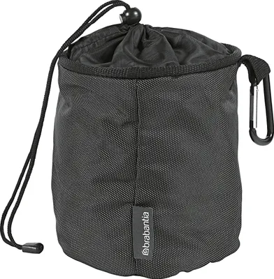 Produktbild von Brabantia Wäscheklammerbeutel Premium Black, Wäscheklammersack, Klammerbeutel, Wäscheklammerbeutel, Stoff, Black, 105760
