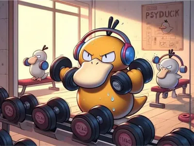 Immagine prodotto di Pittura per numeri Pokemon Psyduck Palestra 50x40 cm