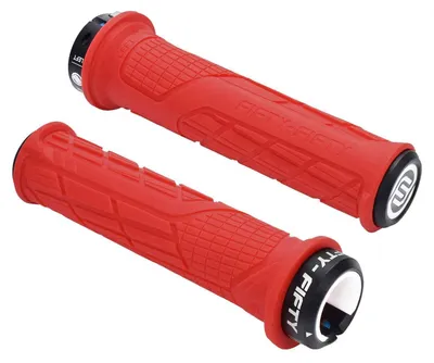 Immagine prodotto di Manopole per mountain bike, antiscivolo, in gomma, sistema di bloccaggio singolo, compatibili con attacchi da 20-23 mm