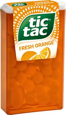 Zdjęcie produktu dla pastylki tic tac fresh orange o owocowym, łagodnym smaku 18g