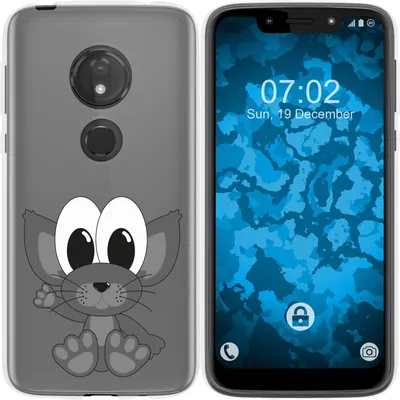 Produktbild von PhoneNatic Case kompatibel mit Motorola Moto G7 Play Silikon-Hülle Cutiemals M5