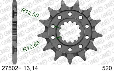 Produktbild von AFAM Kettenritzel 27502+13 Vorne für KAWASAKI MOTORCYCLES KLX Stahl