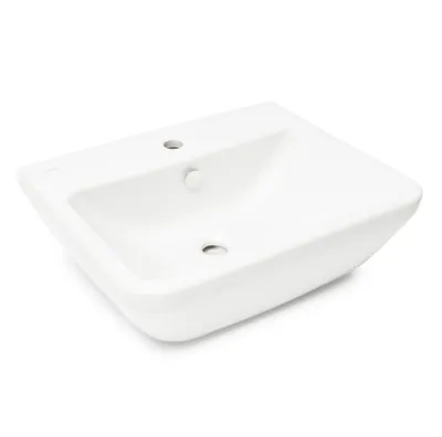 Produktbild von VitrA INTEGRA Waschtisch Hängewaschbecken mit Überlauf und Hahnloch 45 x 40 cm, weiß