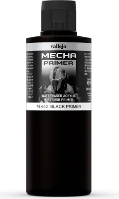 Acryl Airbrush Farbe 200 ml - Schwarze Grundierung matt
