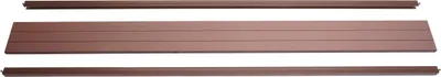 Produktbild von Abschluss-Set für WPC-Sichtschutz Savoie, Abschlussprofil Windschutz, Alu-Pfosten  180cm, braun