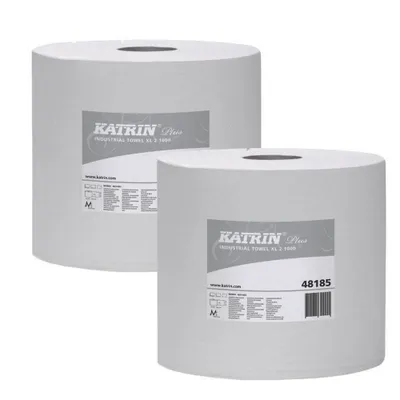 Image de Essuyage XL 2-lg, 1000 feuilles blanc 26,5x38cm 2 rouleaux