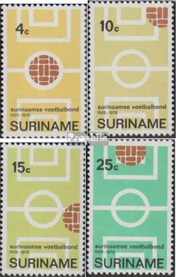 Produktbild von Briefmarken Suriname 1970 Mi 584-587 (kompl.Ausg.) postfrisch Surinamischer Fussballverein