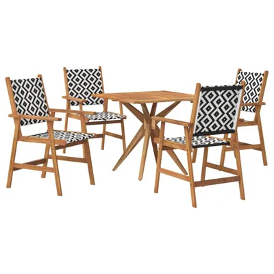 Immagine prodotto di vidaXL Set da pranzo da giardino 5 pezzi in legno massiccio di acacia