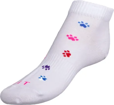 Produktbild von Niedrige Socken Bunte Pfoten - 39-42 - Weiß