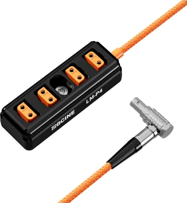 Obrázek produktu pro ZGCINE LM-P4 Adaptér rozbočovače 2-pinového konektoru Lemo na 4 porty D-Tap, náhrada pro vybrané kamery SONY RED ARRI