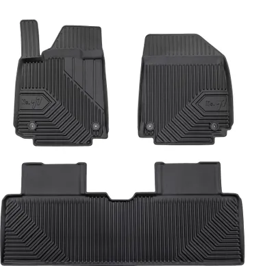 Produktbild von Fußmatten Gummimatten No.77 für Hyundai Ioniq 6 2022-2025 TPE Schwarz 3 tlg