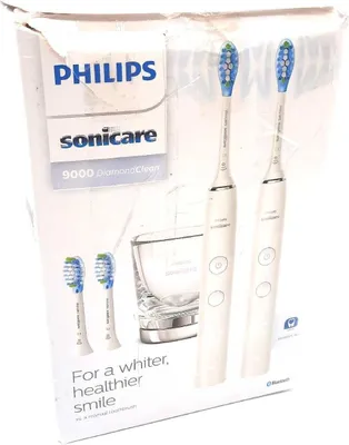 Produktbild von Philips Sonicare DiamondClean DiamondClean 9000 HX9914/62 2x Elektrische Schallzahnbürsten + 4 C3 Bürstenköpfe, Erwachsener, Schallzahnbürste, Tägliche Pflege, Tiefenreinigung, Zahnfleischpflege, Whitening, Weiß, Akku, Integrierte Batterie