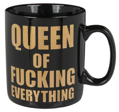 Produktbild von XL Tasse Queen of fucking everything 13x11cm