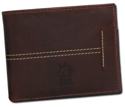 Produktbild von DrachenLeder Herren Geldbörse Portemonnaie Leder braun 3x125x10cm OPO012N5
