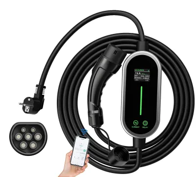 Produktbild von Tragbares EV-Ladegerät, Smarte APP-Steuerung, Einstellbarer Strom, Typ2 10M mit App