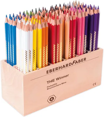 Produktbild von Eberhard Faber 518220 Hexagonal-Buntstift THE Winner, 144er Köcher