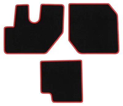Immagine prodotto di Tappetini in velluto Nero/Rosso per Renault D. 2013- Set 3 pezzi
