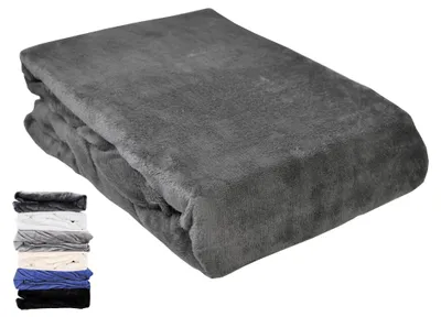 Produktbild von JACK Teddy Flausch Plüsch Spannbettlaken Cashmere Touch Weiß Grau Anthrazit Creme 90x190-100x200 / 140x200 / 180x200 cm, Farbe:Anthrazit, Größe:100x200cm Spannbettlaken