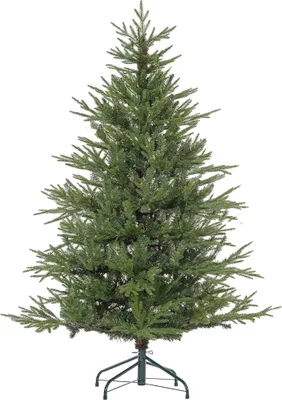 Produktbild von Weihnachtsbaum 150 cm, realistisches Aussehen, Schnellaufbau, inkl. Ständer, feuersicherer Kunststoff