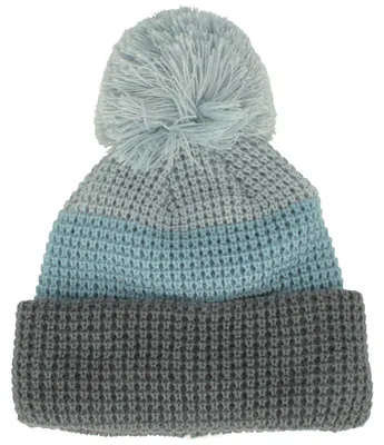 Kinder Bommel Strickmütze von Hut-Breiter in blau