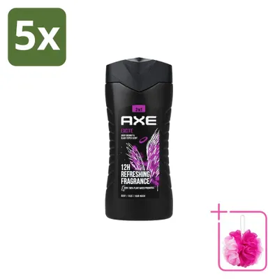 Obrázek produktu pro 5 kusů sprchového gelu Axe Excite - 250 ml - výhodná balení