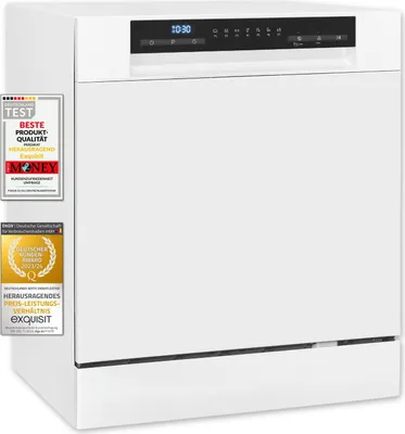 Produktbild von Exquisit Geschirrspüler GSP508-030D weiss | Spülmaschine 55 cm | Power+ | ECO Modus | Standgerät
