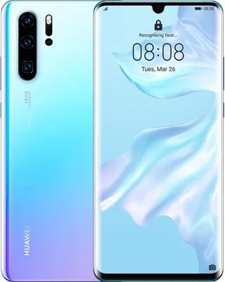Produktbild von HUAWEI P30 Smartphone Breathing Crystal, 128 GB, 8 GB RAM, 15.5 cm (6.1\"), Dual-SIM, 4G, WLAN, Bluetooth, NFC, Kirin 980, 3650 mAh, Android 9.0, Fingerabdruckscanner, Schnellladung
