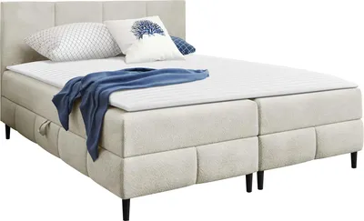 Produktbild von MIRJAN24 Boxspringbett mit zwei Bettkästen Box Best 2, Schlafzimmer Ehebett, Doppelbett mit Topper, Härtegrad H3 (Farbe: Coral 15, Größe: 140x200 cm)