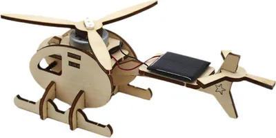 Obrázok produktu pre Solárny model vrtuľníka Drevený vrtuľník Hračka Puzzle Hračka Domáce dekorácie pre deti Deti