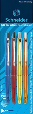 Produktbild von Schneider Schreibgeräte K 20 Icy, Clip, Multifunktions-Kugelschreiber, Blau, Orange, Rot, Gelb, 4 Stück(e)
