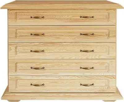 Produktbild von Kommode Kiefer massiv Vollholz natur Pipilo 21 - Abmessung 88 x 96 x 54 cm (H x B x T)