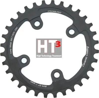 Immagine prodotto di STRONGLIGHT 274667 Ingranaggio MTB Sram 1x11 per XX1 4 bracci 32T con filettatura HT³, nero (1 pezzo)