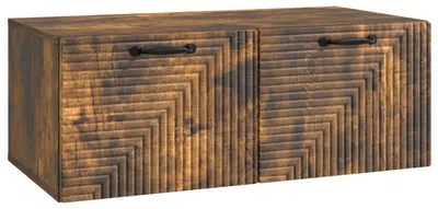 Immagine prodotto di vidaXL Mobile TV da parete in rovere affumicato 78,5 x 41 x 30 cm