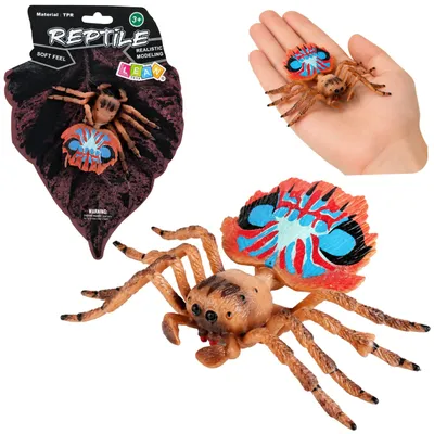 Produktbild von Spinnen-Vogelspinne-Gummifigur, dehnbar, realistisch, 12 cm