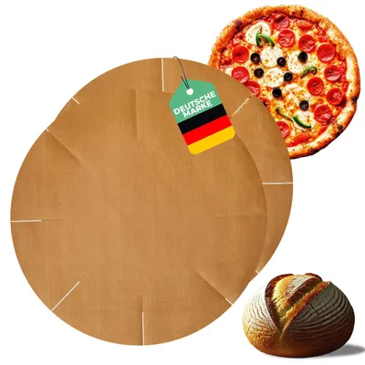 Produktbild von Wiederverwendbares Backblech, 2 Stück, Backpapier für Springformen, hochwertiges rundes wiederverwendbares Backblech, hitzebeständig, Antihaftbeschichtung, spülmaschinenfest (2 Springformen)