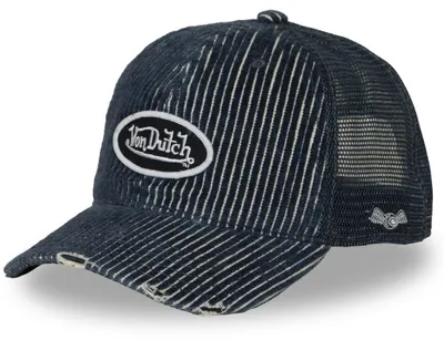 Produktbild von Von Dutch Originals Trucker Cap RIPSTOP BASEBALL PATCH Mac blue white